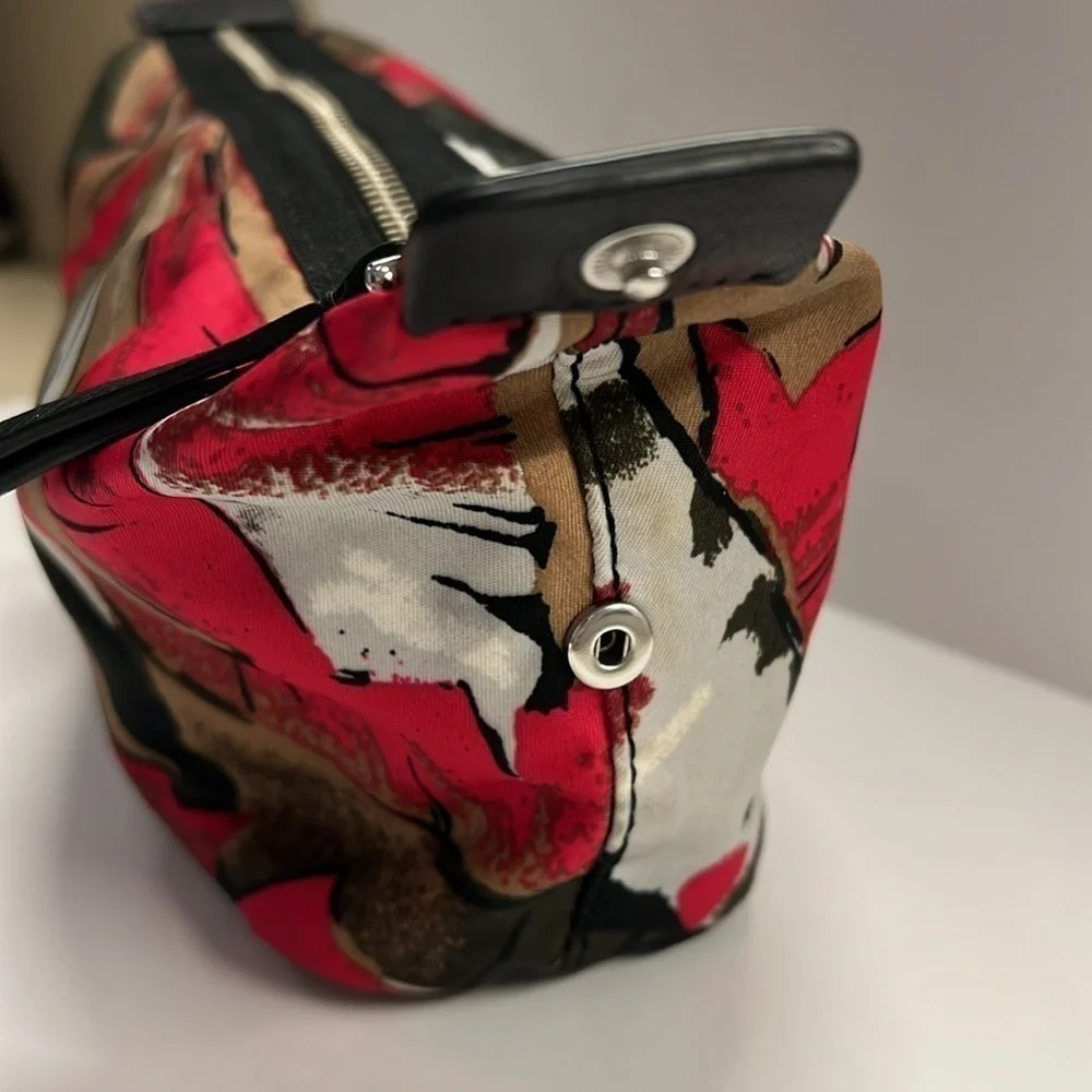 Marc Jacobs Nylon Multi Print Zip Top Makeup Clutch Pouch
